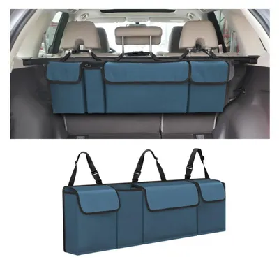 Produktbild von Kofferraum-Organizer faltbar wasserdicht Oxford-Stoff Blau 4 Taschen