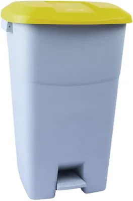 Productafbeelding van Afvalbak 60 Liter met Pedal en Gele Deksel