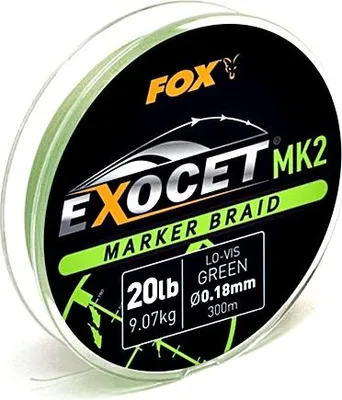 Zdjęcie produktu dla Fox Exocet MK2 Marker Braid 300m 0,18mm 20lb Lo-Vis Green