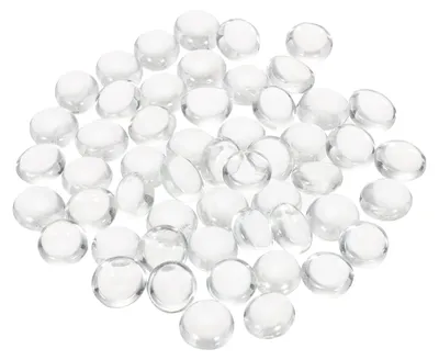 Flache Glaskiesel 12-14 mm, klar, 50 Stück für Vasen & Aquarium