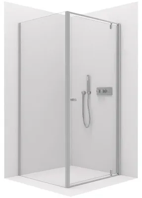 Zdjęcie produktu dla CERANO – Kabina prysznicowa Ferri L/P – 6 mm – chrom, szkło przezroczyste – 90 x 100 x 195 cm – obrotowa