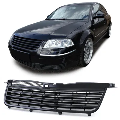 Kühlergrill Sportgrill Schwarz für VW Passat B5 3BG Limousine Variant 00-05 – Produktansicht