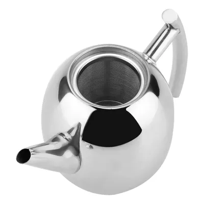 Produktbild von Edelstahl Teekanne/Wasserkocher für Tee, Kaffee und Wasser mit abnehmbarem Mesh-Filter (1500ml)