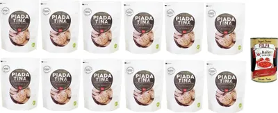 Produktbild von 12x Figuli' - Vollkorn Piadatina 100g + Italian Gourmet polpa 400g