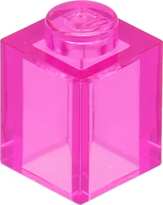Obrázok produktu pre LEGO: 100x Stein 1x1 in 'Trans-Dark Pink'