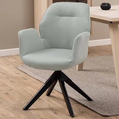 Obrázok produktu pre Smuk Jedálenská stolička otočná Yrene Light Grey - Black