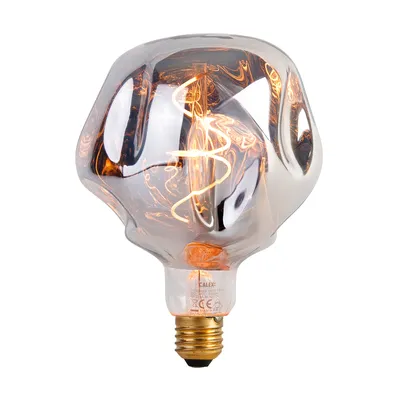 Produktbild von Calex E27 dimmbare LED-Lampe G125 Silber 4W 75 lm 1800K