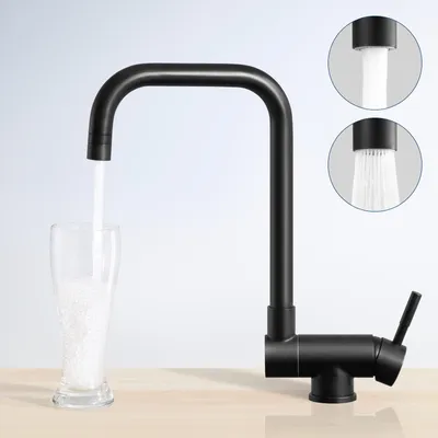 Produktbild von CECIPA Hochdruck Küchenarmatur klappbar 360 ° schwenkbar, mit Klappgriff, Edelstahl Wasserhahn mit 2 Strahlarten