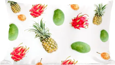 Produktbild von MuchoWow® Zierkissen Sofakissen Wohnzimmer Dekokissen 50x30 cm Tropisch - Obst - Ananas - Wohnzimmerdekoration - Polster mit Photo