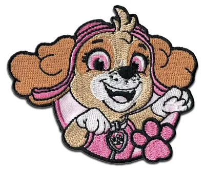Produktbild von Comercial Mercera Paw Patrol Skye Kinder Mädchen - Aufnäher, Bügelbild, Aufbügler, Applikationen, Patches, Flicken, zum aufbügeln, Größe: 5,6 x 6,9 cm