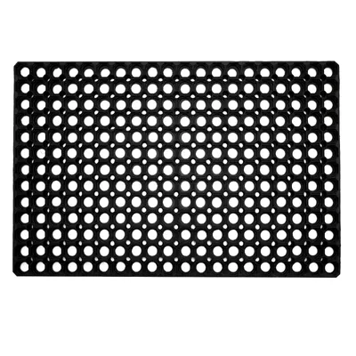 Produktbild von Ringgummimatte - Fußmatte für Außen aus Gummi mit 22 mm Stärke - Größe 100x100 cm