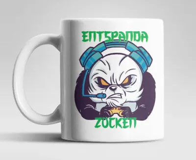Produktbild von Gamer Entspanda Zocken Kaffeetasse Teetasse mit Henkel