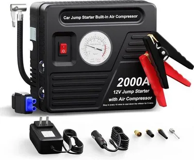 Produktbild von Starthilfe für Autos – Starthilfe – Starthilfe für Autos – Powerbank mit Starthilfe – Starthilfe mit Kompressor