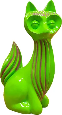 Produktbild von Abstrakte Figur Fuchs Figuren Abstrakt Statuen designer Loft bunte Skulpturen