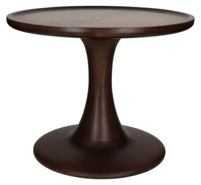 Obrázek produktu pro Konferenční stolek Pomax Seraph, hnědý, průměr 46 cm, výška 36 cm