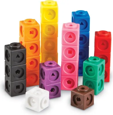 Produktbild von Learning Resources MathLink Cubes, 5 Jahr(e), Kunststoff, Mehrfarbig