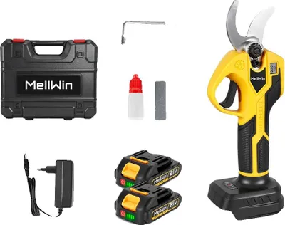 Obrázok produktu pre Elektrické nožnice na stromy, bezkefový motor, priemer rezu 32 mm, sada 2 batérií