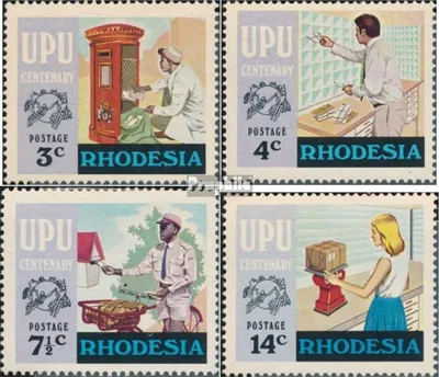 Produktbild von Briefmarken Rhodesien 1974 Mi 155-158 (kompl.Ausg.) postfrisch UPU
