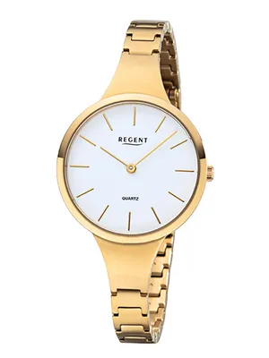 Produktbild von Regent 7966.92.90 / F1154 Damen-Armbanduhr, Titan-Gehäuse, Metall-Armband
