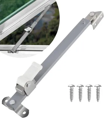 Produktbild von Zwei Stangen für die Drehregelung von Fenstern, Fensterriegel, Fensterriegelung, Fensterriegel für die Fixierung der Öffnungswinkel von Fenstern