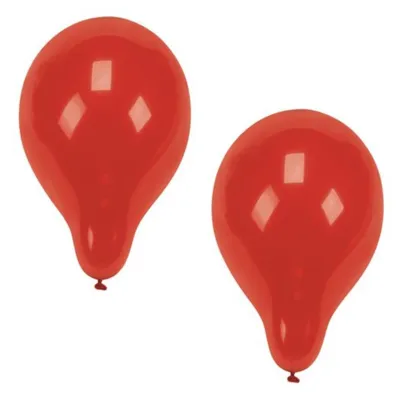 Obrázok produktu pre Papstar Luftballons rot Helium geeignet Durchmesser 25cm 100 Stück