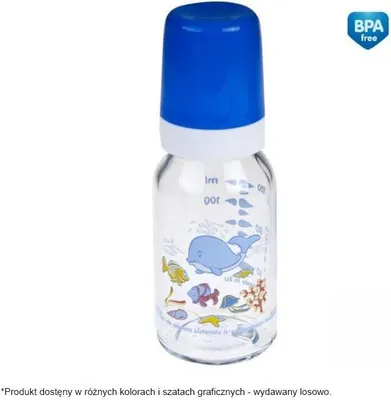 Zdjęcie produktu dla Canpol, butelka szklana, dekorowana, 42/202, 120 ml
