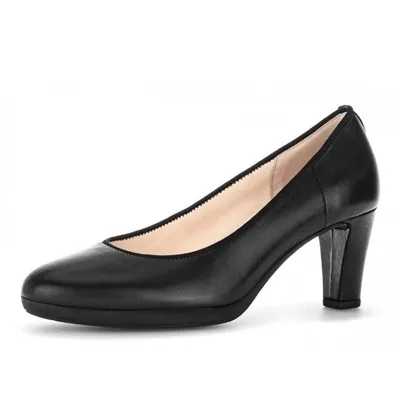 Produktbild von Gabor Pumps Damen Glattleder Schwarz Größe: 61/2