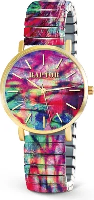 Produktbild von Raptor Damenarmbanduhr "Colorful Edition" mit Zugband