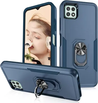 Produktbild von Samsung Galaxy A22 5G Marineblaues Hartcase Mit Stand A226B A226Brn