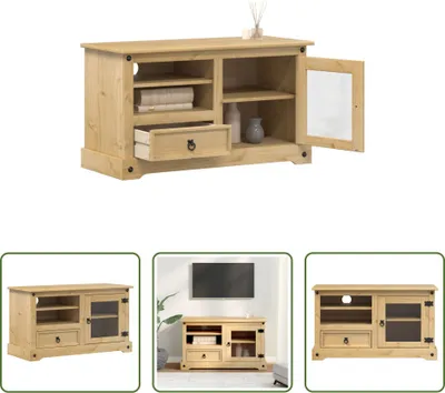 Obrázek produktu pro The Living Store TV skříňka  100x45x58 cm z masivního borovicového dřeva