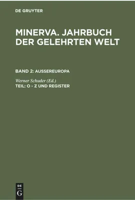 Produktbild von O - Z und Register