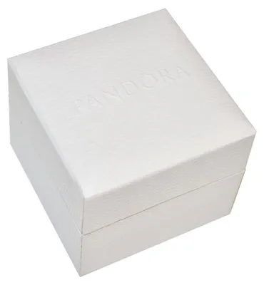 Zdjęcie produktu dla Pandora Pudełko na biżuterię Białe 5x5x4,2 cm