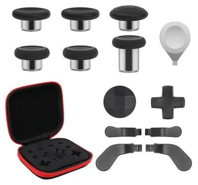 Imagen del producto de Kit de repuestos 13 en 1 para el mando Xbox Elite Controller Series 2: incluye joysticks metálicos y botones adicionales