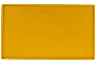 Obrázok produktu pre Žltá protiskluzová podložka, 60 x 40 cm, silikónová, kuchynská podložka