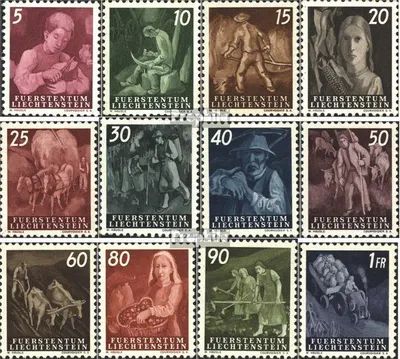 Produktbild von Briefmarken Liechtenstein 1951 Mi 289-300 (kompl.Ausg.) gestempelt Landarbeit