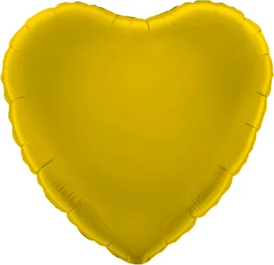 Produktbild von Folienballon Herz, gelb, ca. 45 cm