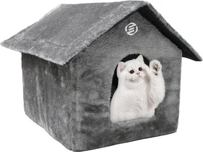 Immagine prodotto di Rifugio per gatti da esterno - Una casetta per gatti da esterno non è adatta ai cani - Casetta per gatti da esterno