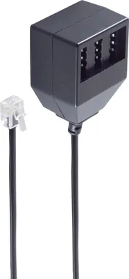 Produktbild von shiverpeaks ®-BASIC-S--ISDN-Telefonadapter, Modular-Stecker 6/4 auf TAE Kupplung NFF, 0,2m (BS71018-1)