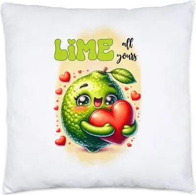 Produktbild von Lime All Yours Kissen Inkl. Füllung Limette Liebe Niedlich Romantisches Geschenk Herz
