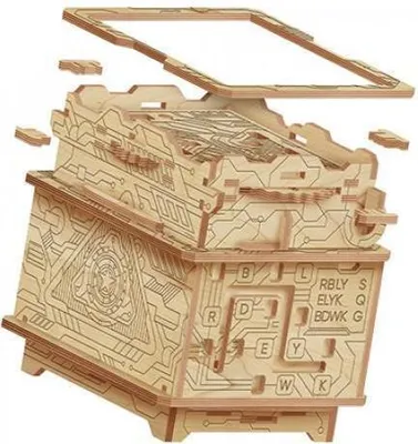 Zdjęcie produktu dla drewniana mechaniczna układanka 3D Orbital Box
