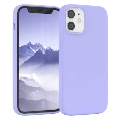 Produktbild von EAZY CASE Silikonhülle für Apple iPhone 12 Mini Silikon Backcover Schutz in Violett