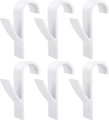 Produktbild von 6 Stück Haken für Rundheizkörper, Handtuchhalter Heizkörper, Mehrzweckhaken für Rundheizkörper, Handtuchhalter Heizung, ABS Haken Heizung Badheizkörper für alle Standard Heizkörper, Weiß