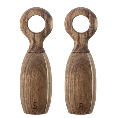 Obrázok produktu pre Bloomingville Salz- und Pfeffermühle Martim, mit Griff, Maße D6,5xH21 cm