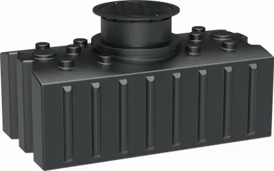 Produktbild von GreenLife Regenwasser-Flachtank 2.000 l mit Ausgleichsdom und begehbarer Abdeckung