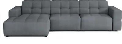 Produktbild von Emoebel24 Modulare Ecksofa L-form Links Bergi 284x166x70 cm Dunkelgrau