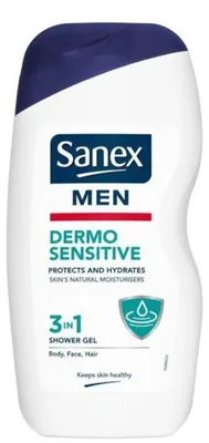 Produktbild von Sanex Douchegel - 250ml - men sensitive