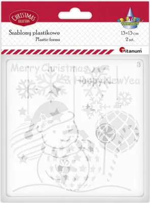 Obrázek produktu pro Plastové šablony na zdobení 130 x 130 mm, 2 kusy