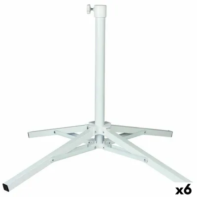 Immagine prodotto di Base per ombrellone Aktive 65 x 60,5 x 65 cm metallo bianco (6 pezzi)