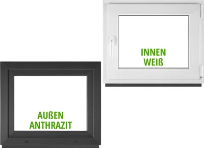 Two windows are shown side-by-side, one black and one white, with text indicating their colors.