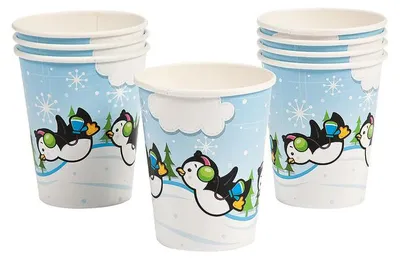 Produktbild von Penguin Motiv Partybecher 8 St.